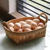 Plato de Fruta Japonés Kens Mimbre Imitación Cesta de Snacks para Sala de Estar Cesta de Almacenamiento de Verduras para Cocina Cesta de Picnic Cesta de Frutas para el Hogar