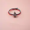 Diadema navideña linda cuerda para el pelo Cuerda para atar el pelo de chica japonesa y coreana Banda para el pelo de estudiante Cubierta de cuero de celebridad de internet ins Goma elástica para niños