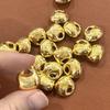 Senshe Lingote de Oro Artificial Mini Oro de Arena Oro Sólido Pequeño Lingote Semilla de Melón Dorado Ábaco Deseoso Barra de Oro Sólido Arroz