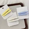 Lindo y Dulce Pasador para el Cabello con Lazo de Lunares Color Crema, Pinza para Flequillo, Pasador, Pinza de Pato, Pasador de Seguridad, Pasador