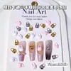 Bolsita de Joyería para Manicura de Aleación de Dibujos Animados Japoneses y Coreanos Bolso de Mano Colorido Bolsa de Playa de Verano Accesorios para Uñas Venta al por Mayor