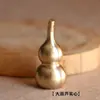 Cabaça de cobre puro sólido oco cabeça torta criativa chaveiro de latão de alta qualidade chave do carro pingente de jóias homens e mulheres