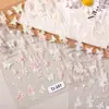 Portavelas Aurora Pegatinas para Uñas Mariposa 5D en Relieve Lujo Ligero Brillo de Concha Pegatinas para Uñas Accesorios Arte de Uñas Estilo Tj