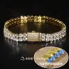 Cadena de Tenis Jinyiya Factory Cadena de Garras de Circonita Pulsera Acero de Titanio Joyería de Acero Inoxidable para Mujer Pulsera de Circonita Personalización