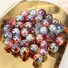 Céu Estrelado Duas Cores Olho de Gato Galvanização UV Dourada Resina Contas Artesanal Material DIY Pulseira Colar Acessórios Contas Soltas