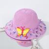 Malla Dulce de Mariposa Japonesa Sombrero de Sol para Niños Verano Viaje Viento de Princesa Color de Bebé Sombrero Protector Solar Venta al por Mayor