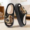 Zapatillas de Lino y Algodón con Dibujos Especialmente Diseñadas para Cruce de Fronteras, Zapatillas de Primavera, Verano y Otoño para Parejas de Hombres y Mujeres, Pies, Fábrica Jit de Cruce de Fronteras, Dropshipping