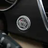 Anel Decorativo de Botão de Partida de Carro Adesivo Anel de Diamante Cristalino Cravejado de Strass Chaveiro de Partida Anel Acessório Universal