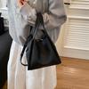 Bolso de cubo vintage para mujer, novedad de verano 2025, bolso de mano de gran capacidad, bolso de mano informal para ir al trabajo, bolso cruzado