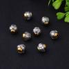 Plata Xizang oro antiguo con cuentas aleación plateada dos colores Xiangyun hecho a mano con cuentas joyería diy pulsera con cuentas cuerda trenzada