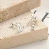 Aretes de Hilo de Manzana para Mujer Plata de Ley 925 Nuevo Estilo 2024 Moda Personalizada Aretes de Hélice de Fruta Joyería de Oreja Elegante Ins