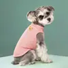 Ropa de verano para mascotas, gatos y perros, chaleco tipo waffle, ropa para perros pequeños y medianos, osito de peluche, venta al por mayor