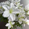 5 Flores Artificiales Tipo Lirio Bauhinia para Decoración de Salón de Bodas, Flores de Seda para Arreglo en Jarrón Alto, Flores Falsas Decorativas