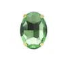 Broca de garra de cristal oval em forma de ovo de cristal de vidro furadeira costurada à mão material para acessórios de vestido de noiva acessórios de cabelo