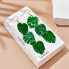 Nuevo ambiente veraniego transfronterizo coco piña hoja de palmera gancho para la oreja pendiente gota para la oreja regalo de carnaval europeo y americano