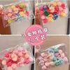 Elásticos de Cabelo Infantis Embalados com Pontas de Bola de Pelúcia, Elásticos de Cabelo para Menininhas Que Não Danificam o Cabelo, Faixas de Cabelo de Renda, Cordas Elásticas de Cabelo para Meninas