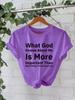 Camiseta de manga corta con cuello redondo y estampado "QUÉ DIOS", de algodón puro europeo y americano, disponible en stock. Nueva camiseta cómoda de verano.