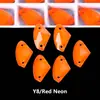 Broca de Vidro em Formato de Machado para Chanfrar Bordas, Strass de Costura à Mão com Fundo Plano, Acessórios Coloridos Fluorescentes Neon para Roupas DIY com Duas Furações, Joias Artesanais
