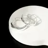 Aretes de plata de ley 925 Ouyini, aretes texturizados brillantes, diseño exquisito, ear cuffs de moda para mujer, lujo ligero estilo Ins, alta gama