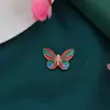 Liga Eletroforese Alta Precisão Furo Reto Novo Borboleta Escovada Pingente DIY Artesanal Acessório de Cabelo Enfeite para Pendurar no Carro Pequeno Acessório