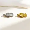 Novo Pingente Vazado de Concha, Estrela do Mar, Peixe, Coração, Banho de Ouro Real em Aço Inoxidável, Acessórios para Joias DIY