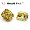 5A Diamante de Alto Carbono Flor de Gelo Diamante Amarelo Fábrica de Pedras Preciosas Artificiais de Wuzhou Dropshipping Transfronteiriço Artesanato de Pedras Preciosas Joias