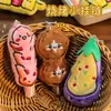 Llavero de Brochetas de Barbacoa de Dibujos Animados Lindo Llavero Creativo de Comida Simulada Verduras Personalidad Muñeco de Peluche Colgante para Mochila