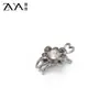 Elegante Presilha de Cabelo Cor de Champanhe Estilo Francês com Strass, Nova Mini Presilha Fofa e Delicada para Meninas