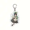 En stock Accesorio de anime Yuanshen llavero acrílico versión maid Keli pimonqin Barbara colgante para juego móvil