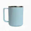 Copo de enxaguante bucal de aço inoxidável 304 com alça, anti-queda, copo de lavagem doméstico, copo para escovar os dentes, copo para beber de estudante e escritório, caneca