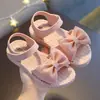 Sandalias para Niñas Verano Nuevo Versión Coreana Niños Medianos y Grandes Casual Planas Suela Suave Zapatos de Princesa Versátiles Zapatos de Playa para Niñas Pequeñas