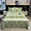 Juego de Tres Piezas Estilo Sábana de Cama de Seda de Hielo de Alta Densidad para Verano, Ropa de Cama para Uso en el Hogar y Dormitorio