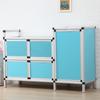 Gabinete de cocina de montaje simple, armario multifuncional, gabinete de almacenamiento de acero inoxidable, aparador, estante para estufa, nuevo producto