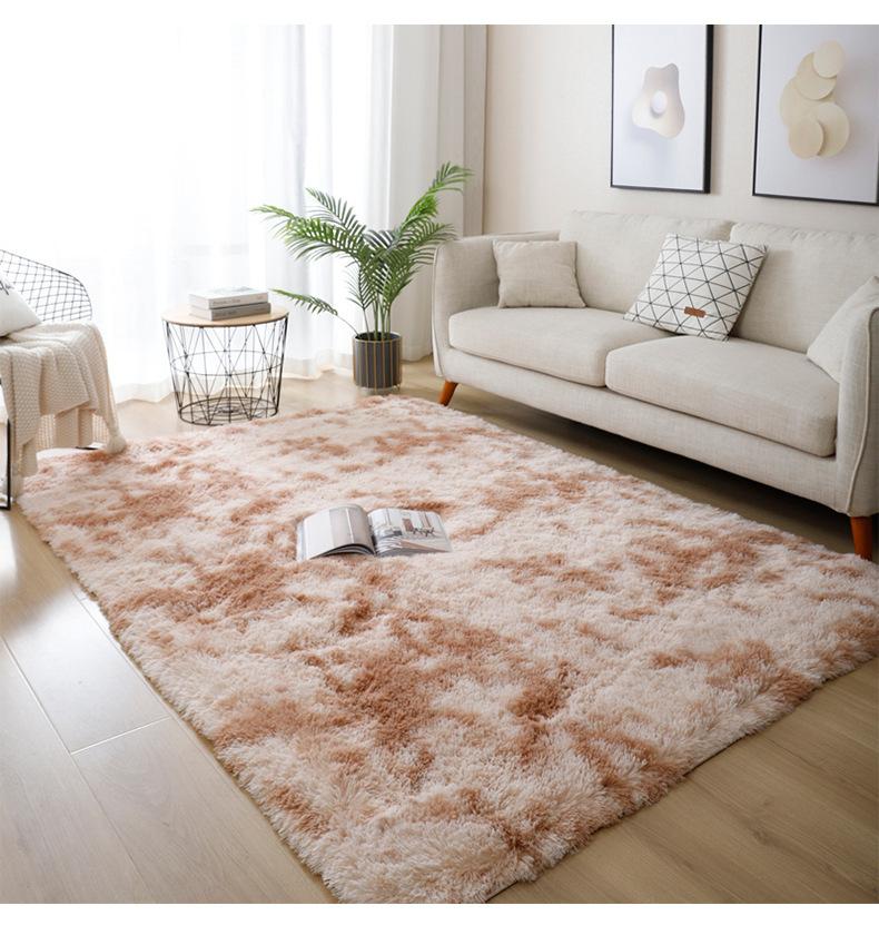 丝毛,扎染,客厅地毯,卧室地毯,扎染地毯