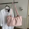 Bolsa Casual de Gran Capacidad para el Día a Día Bolso de un Solo Hombro Bolso de Mano para la Escuela Bolso Tote de Moda Estilo Coreano con Estrellas Lindas