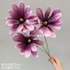 Magnólia da Fortuna Flores Artificiais Materiais Florais Estilo Chinês Orquídeas Flores de Seda Impressas em 3D para Fotografia Arranjos Florais de Casamento Arranjos Florais de Corredor Transfronteiriço