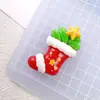 Série de Natal Boneco de Neve Floco de Neve DIY Cola Cremosa Furo Fivela de Sapato Grampo de Cabelo Patche para Geladeira de Carro Elétrico Material