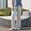 Pantalones rectos de color sólido para niña, nueva moda de primavera y verano, pantalones de cintura alta ajustados con colgante, pantalones casuales sencillos para el hogar, venta al por mayor