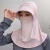 Nueva Máscara de Protección Solar para Mujer en Verano, Anti-UV, Transpirable, Protección para los Ojos, Máscara Protectora Solar de Seda de Hielo, Seda de Hielo Fresca y Transpirable