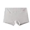 Shorts de segurança anti-exposição de algodão puro para mulheres, cuecas boxer de algodão com entrepernas largas, shorts de quatro pontas para mulheres
