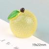 Micropaisaje con simulación de fruta luminosa, adornos tridimensionales de resina para comida y juegos, pinzas para el cabello, accesorios decorativos de bricolaje, pequeños adornos tridimensionales.