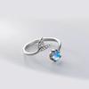 Anillo de cola de pez de temperamento estilo coreano diseño de moda ins sensación de viento frío marea construir espuma de sirena anillo abierto venta al por mayor