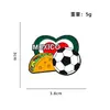 Transfronteiriço Novo Modelo Copa do Mundo México Distintivo de Futebol México Broche de Cacto Multiformato Acessório de Desenho Animado