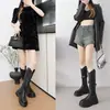 Botas largas retro con remaches para mujer, nueva colección Otoño/Verano 2026, Botas altas estilo Western, Botas versátiles para exteriores y equitación