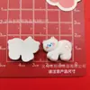 Série Urso Ártico Colorido Brilhante Desenho Animado Acessórios de Resina DIY Adorno de Cabeça Grampo de Cabelo Capa de Celular Acessórios de Joias Adesivos