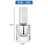 Botellas de Esmalte de Uñas de Vidrio en Varias Especificaciones y Formas, Redondas y Cuadradas, Botellas con Aplicador de Pincel para Aceite de 5 ml, Botellas Reutilizables para Cosméticos