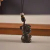 Colgante Zodiacal de Palosanto Accesorios Bodhi Colgante para Teléfono Móvil Colgante para Bolso Animales de Dibujos Animados Tallado en Madera Artesanía Lugar Turístico