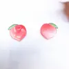 Acessórios de Joias Feitos à Mão DIY Gotejamento de Óleo Garota Coração de Pêssego Brincos Brincos Material Pingente