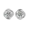 Pendientes Populares de Trébol Estilo Coreano para Mujer, Aguja de Plata S925, Pendientes Exquisitos y Sencillos, Pequeños y Versátiles, Pendientes de Lujo Ligero, En Stock
