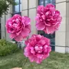 3 Cabezas de Peonías de Luz de Luna, Flores Artificiales, Flores Falsas para Boda y Decoración del Hogar, Al Por Mayor